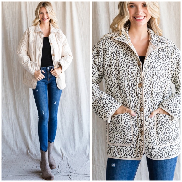 JODIFL Soft Ivory Reversible Quilted Jacket - Picture 4 of 6
